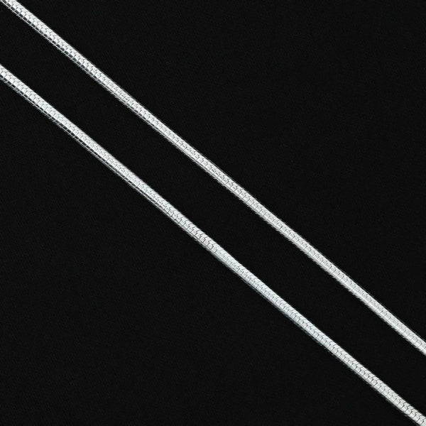 Silver-Toned Snake Chain